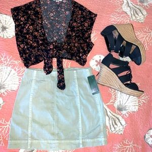 Wild fable jean miniskirt